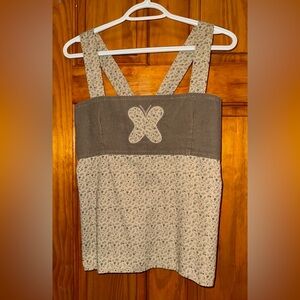 Vintage floral patchwork Gypsy Rose tank top